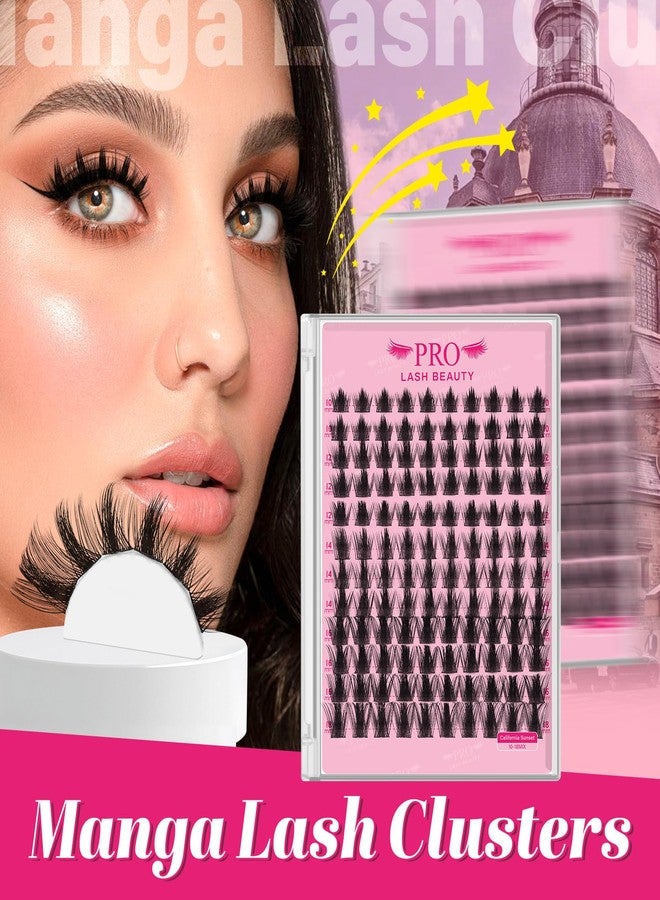 برو لاش بيوتي مانجا لاش كلاسترز، كاليفورنيا صن سيت لاش كلاسترز، وصلات رموش مختلطة 10-18، قابلة لإعادة الاستخدام ومريحة (صن سيت، 10-18 مختلط) - Image 5